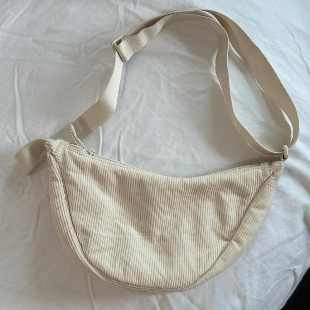 Uniqlo Corduroy Round Mini Shoulder Bag